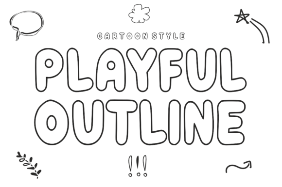 Discover the Joy of Playful Outline Typography