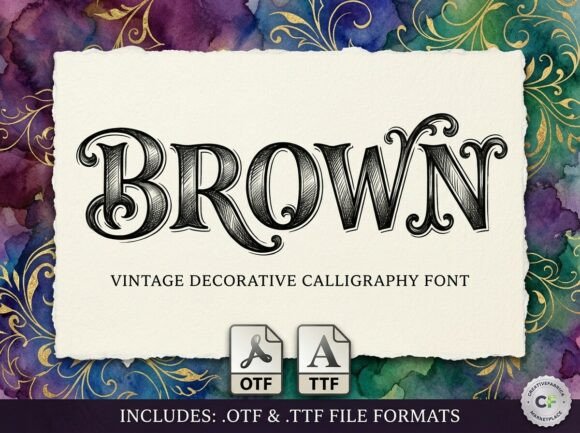 Discovering Brown: A Decorative Font for Bold Creators