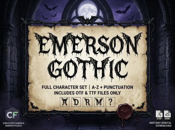 Emerson Gothic: Crafting Nocturnal Brand Identities