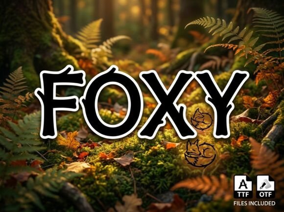 Foxy: A Decorative Display Font for Unforgettable Designs