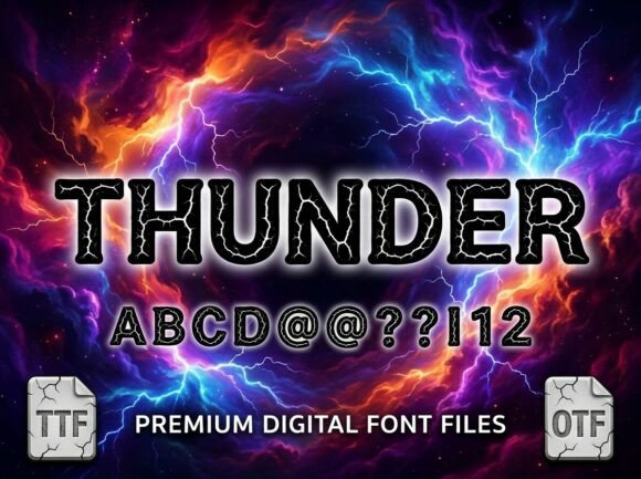 Thunder: The High-Voltage Display Font for Maximum Impact